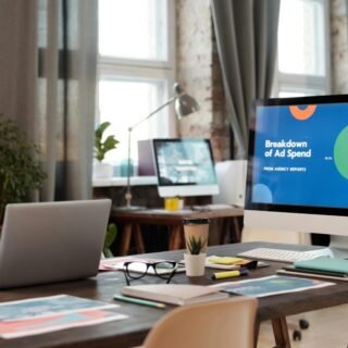 Ilustrasi alur strategi retargeting ads yang melacak pengunjung website dan menampilkan iklan tertarget di media sosial.